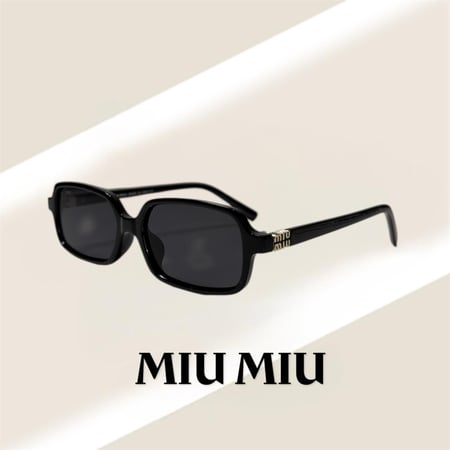 نظارة ميو ميو Recto باللون الاسود