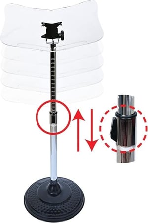 حامل مصحف قابل للتعديل اكريلك شفاف