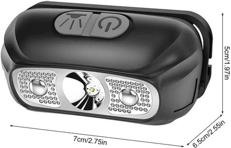 كشاف راس LED مع مستشعر حساس حركة