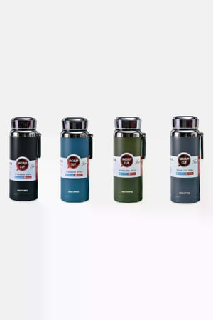 MX - VC006 كوب مفرغ من الفولاذ المقاوم للصدأ سعة 600 مل، أسود