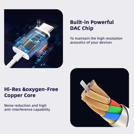 سماعة سلكية مع مدخل تايب سي من FMAX