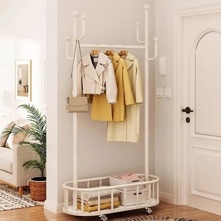 ستاند ملابس بسلة سغلية