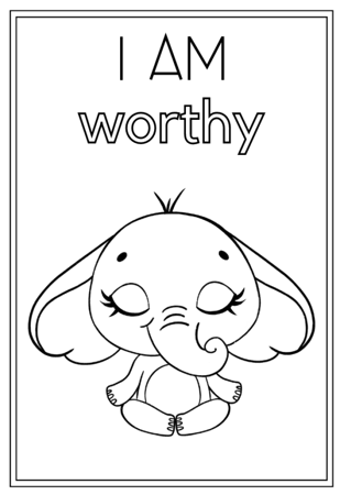 positive affirmation mindful animals E