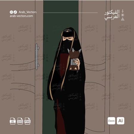 تصميم فيكتور مرأة تحمل مبخرة الستريتور وكانفا