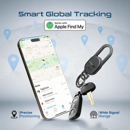 حاملة مفاتيح ذكية مزوّدة بتقنية Apple Find My