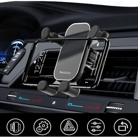 قاعدة مكيف مرنه للجوال مقبض c100 من Yesido