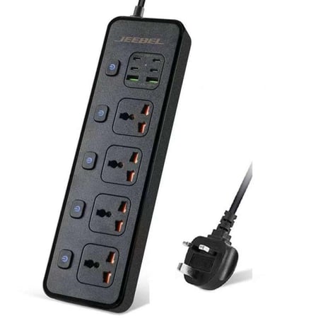 توصيله 6منافذ 3M USB +PD Jeebel 3250W