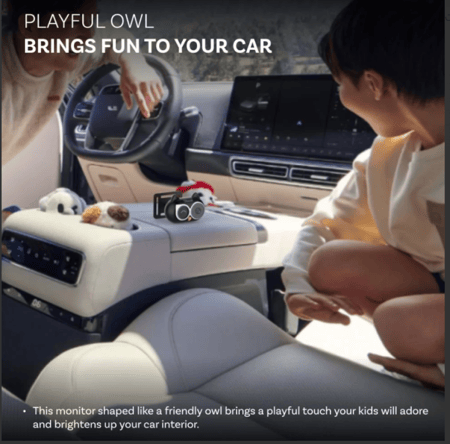 محول Carplay اوتوكاست لاسلكي وكاميرا مراقبة للمقعد الخلفي للسيارة
