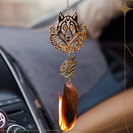 ميداليات سياره كسره عود بتصميم ذيب