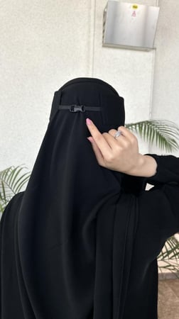 عدد 3 نقاب مشبك حرير ابو رده الاسلامي