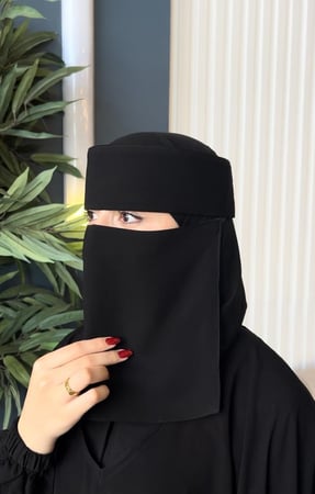 عدد 3 نقاب مشبك حرير ابو رده الاسلامي