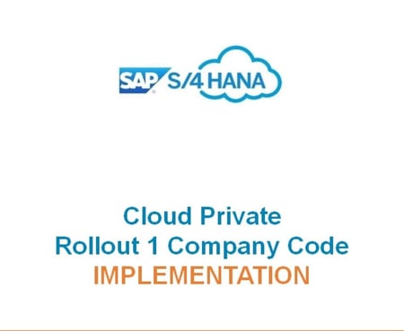 RISE with SAP S/4HANA Cloud Private Edition Rollout for 1 Company Code