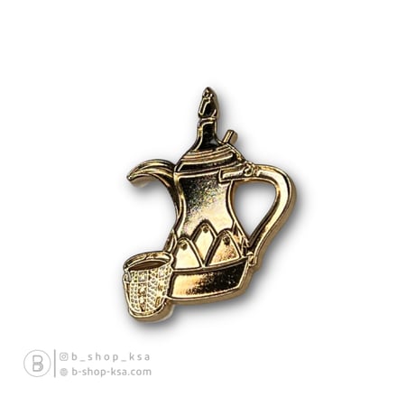 ملصق معدني دلة قهوة عربي