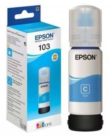حبر طابعت  EPSON 103 لون ازرق
