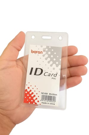 حامل بطاقة شفاف