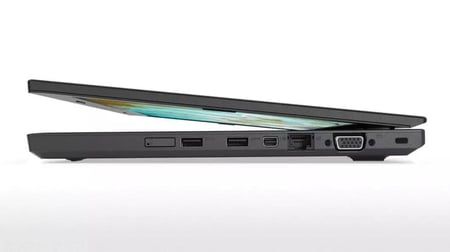لينوفو - لابتوب ثينك باد L470 بشاشة 14 بوصة ومعالج إنتل كور i5 جيل سادس ذاكرة رام 8GB ,محرك أقراص SSD بسعة 256 جيجابايت / بطاقة رسومات إنتل بدقة فائقة الوضوح وسعة 5500 ميجابايت ( مستخدم) أسود
