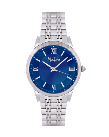 ساعة رجالية ماركة مونتانا صناعة سويسرية MNSSBLK5035G