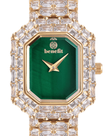 ساعة نسائية ماركة بنفيت ذهبي مينا اخضر موديل BNGPGR0050L