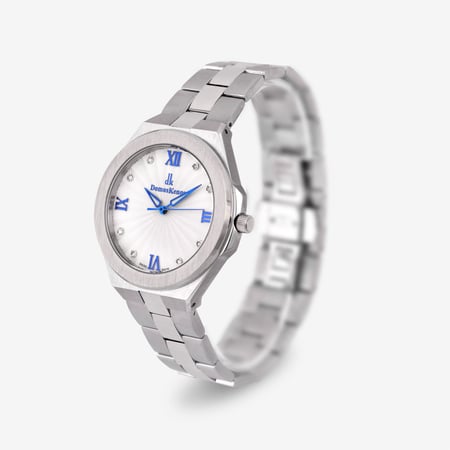 ساعة رجالية دوموسكينوس رجالية فضي مينا ابيض موديل DKSSWT0875G