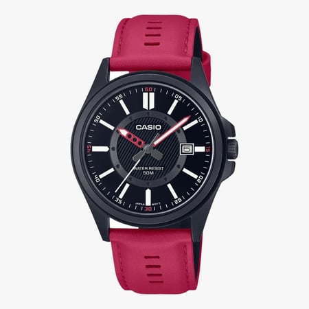 ساعة كاسيو جلد رجالي CASIO Youth Analog Men Watch MTP-E700BL-1EVDF