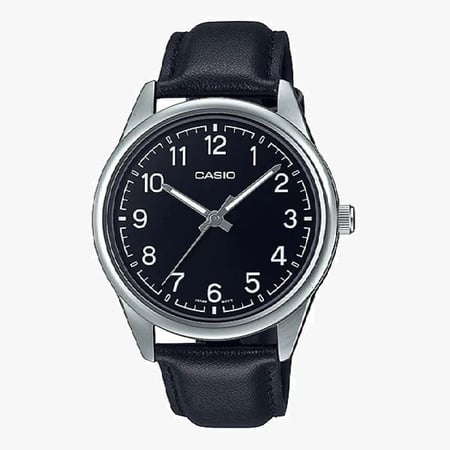 ساعة كاسيو جلد رجالي CASIO Analog Men Formal Watch MTP-V005L-1B4UDF