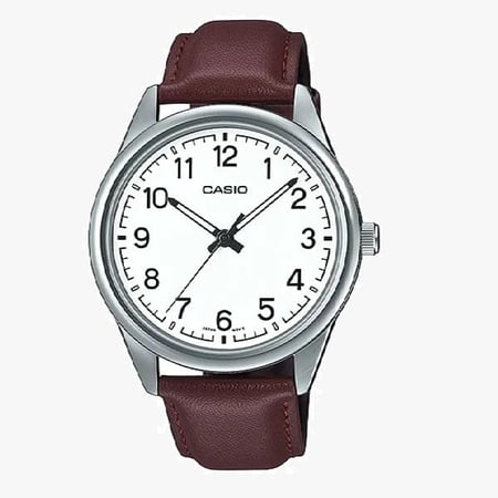 ساعة كاسيو جلد رجالي CASIO Analog Men Formal Watch MTP-V005L-7B4UDF
