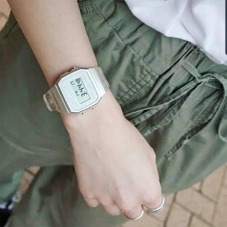 ساعة كاسيو الرقمية النسائي CASIO Youth Digital Watch F-91WS-7DF