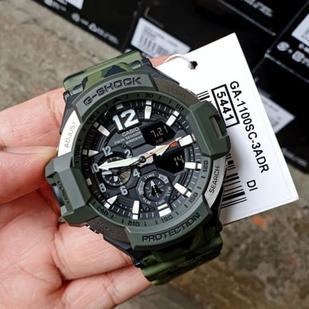 ساعة جي شوك GA-1100SC-3ADR