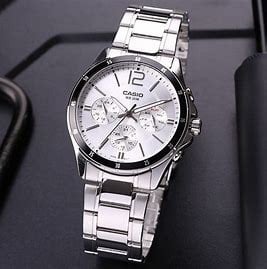 ساعة كاسيو رجالي CASIO Multi Hands Men Formal Watch MTP-1374D-7AVDF