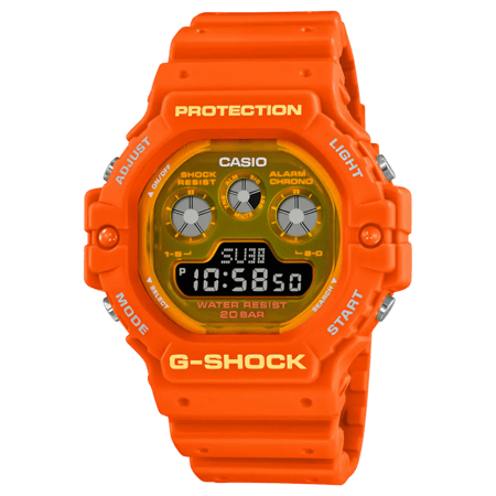 ساعة جي شوك كاسيو برتقالي  DW-5900TS-4