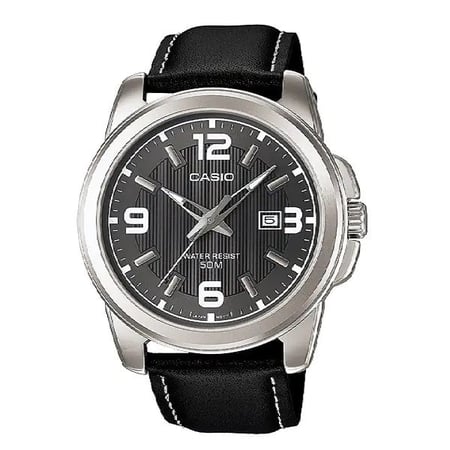 ساعة كاسيو جلد رجالي CASIO Analog Men Formal Watch MTP-1314L-8AVDF