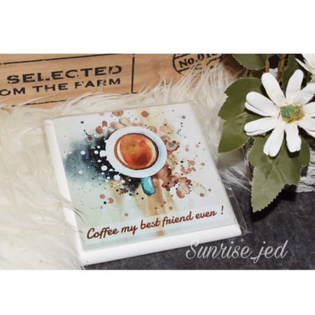 لوحة خشبية لركن الكوفي