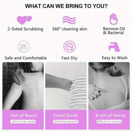 فرشاة استحمام سيليكون - فرشاة استحمام سيليكون وردية