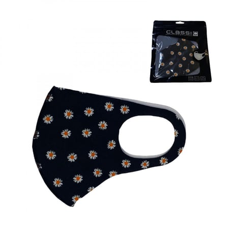 كمام قماش قابله للغسل نقشات ورد