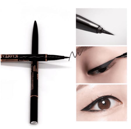 قلم حواجب وايلاينر كاكيا بني غامق رقم 104