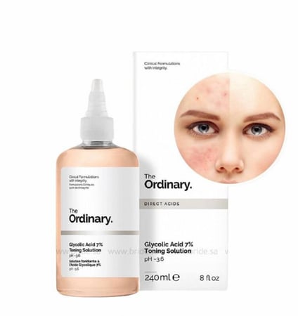 تونر ذا اورديناري بتركيز حمض الجليكولك 7%