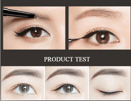 قلم حواجب وايلاينر كاكيا بني غامق رقم 104