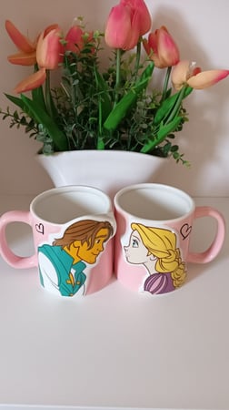 طقم اكواب رابنزل و الامير