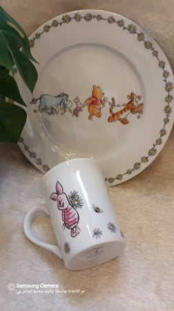 طقم كوب و صحن ويني ذا بوه