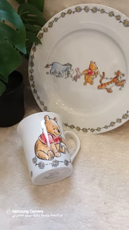 طقم كوب و صحن ويني ذا بوه