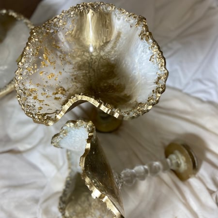 ستاند حلاوه مثني بقاعدة كرستال