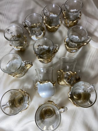 درزن 12 بياله شاي +تلبيسة