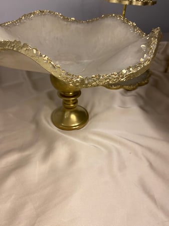 ستاند حلاوه مثني بقاعدة كرستال