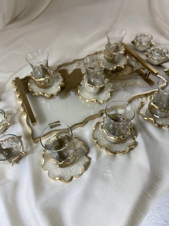 درزن 12 بياله شاي +تلبيسة