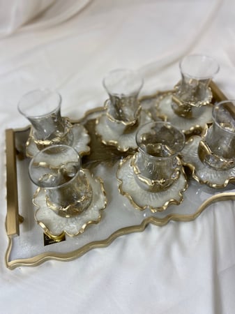 درزن 12 بياله شاي +تلبيسة