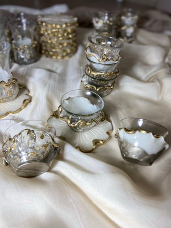 درزن 12 فنجان قهوة +تلبيسة