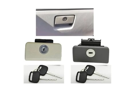 ديكور قفل درج تويوتا مع القفل والمفتاح اسود بيج رصاصي