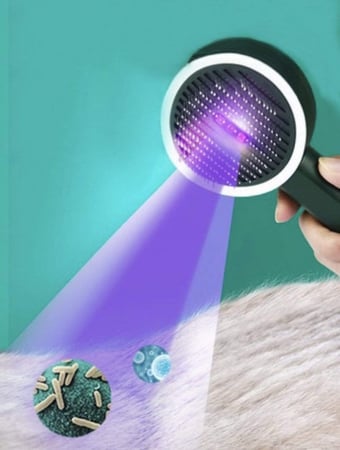 فرشاة مشط وتعقيم الشعر للحيوانات الأليفة بالأشعة فوق البنفسجية