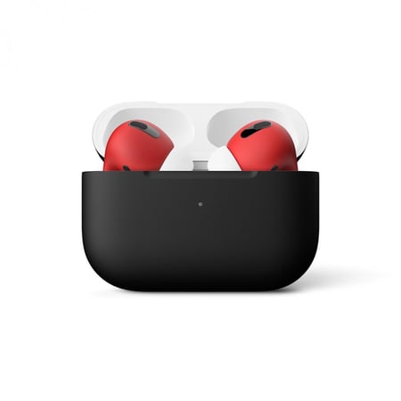 APPLE -  آبل ايربودز االجيل الثانى برو جديد - مكس اسود و احمر ناري مطفي