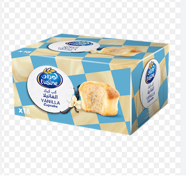 كب كيك لوزين الفانيلا باكت 18 حبة